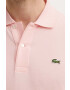 Lacoste polo de bumbac culoarea roz neted L1212-001 - Pled.ro