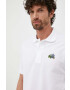 Lacoste polo de bumbac x Netflix culoarea alb cu imprimeu PH7057-VIR - Pled.ro