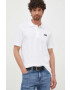 Lacoste polo de bumbac x Netflix culoarea alb cu imprimeu PH7057-VIR - Pled.ro