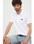 Lacoste polo de bumbac x Netflix culoarea alb cu imprimeu PH7057-VIR - Pled.ro