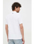 Lacoste polo de bumbac x Netflix culoarea alb cu imprimeu PH7057-VIR - Pled.ro