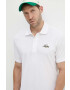 Lacoste polo de bumbac x Netflix culoarea alb cu imprimeu PH7057-VIR - Pled.ro