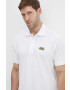 Lacoste polo de bumbac x Netflix culoarea alb cu imprimeu PH7057-VIR - Pled.ro