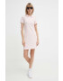 Lacoste rochie EF5473-ADY culoarea roz mini mulata EF5473.-ADY - Pled.ro