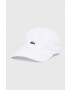 Lacoste șapcă de baseball din bumbac culoarea alb cu imprimeu RK0491-031 - Pled.ro