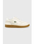 Lacoste sneakers din piele x Netflix T-Clip Leather Trainers culoarea bej 45SMA0134 - Pled.ro