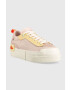 Lacoste sneakers L004 Platform 123 3 CFA culoarea roz 45CFA0046 - Pled.ro