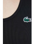 Lacoste top femei culoarea negru - Pled.ro