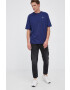 Lacoste Tricou din bumbac culoarea albastru marin material neted - Pled.ro