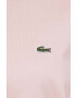 Lacoste tricou din bumbac culoarea roz - Pled.ro