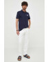 Lacoste tricou polo barbati culoarea albastru marin cu imprimeu - Pled.ro