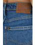 Lee pantaloni scurti jeans Carol femei neted high waist - Pled.ro