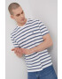 Lee tricou din bumbac culoarea bej cu imprimeu - Pled.ro