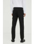 Les Deux pantaloni barbati culoarea negru drept - Pled.ro