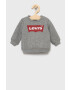 Levi's bluza copii culoarea albastru marin cu glugă cu imprimeu - Pled.ro