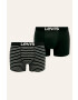 Levi's Boxeri (2-pack) 37149.0212-jetblack - Pled.ro