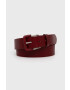 Levi's Curea de piele femei culoarea bordo - Pled.ro