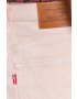 Levi's Fustă jeans culoarea roz mini model drept - Pled.ro