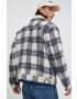 Levi's geaca din amestec de lana culoarea violet de tranzitie oversize - Pled.ro