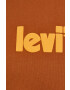 Levi's Hanorac de bumbac femei culoarea maro cu imprimeu - Pled.ro