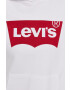 Levi's hanorac de bumbac femei culoarea alb cu imprimeu 18487.0024-Neutrals - Pled.ro