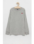 Levi's Longsleeve copii culoarea gri material neted - Pled.ro