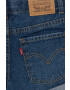 Levi's pantaloni scurti culoarea negru neted - Pled.ro