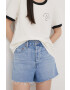 Levi's pantaloni scurti jeans femei neted high waist - Pled.ro