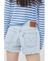 Levi's pantaloni scurti jeans femei neted high waist - Pled.ro