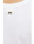 Levi's top din bumbac culoarea alb - Pled.ro