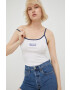 Levi's top din bumbac culoarea alb - Pled.ro