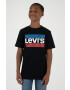 Levi's Tricou copii culoarea negru cu imprimeu - Pled.ro