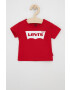 Levi's Tricou copii culoarea rosu cu imprimeu - Pled.ro