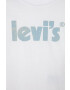 Levi's tricou de bumbac pentru copii culoarea alb - Pled.ro