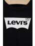 Levi's tricou de bumbac pentru copii culoarea negru - Pled.ro