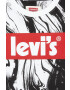 Levi's tricou de bumbac pentru copii culoarea alb modelator - Pled.ro