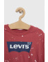 Levi's tricou de bumbac pentru copii culoarea rosu - Pled.ro