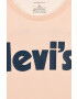 Levi's tricou de bumbac pentru copii culoarea portocaliu - Pled.ro