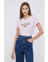 Levi's Tricou din bumbac culoarea roz - Pled.ro