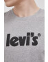 Levi's tricou din bumbac culoarea albastru marin cu imprimeu - Pled.ro