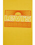 Levi's tricou din bumbac culoarea galben - Pled.ro