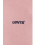 Levi's bluza bebe culoarea roz cu glugă cu imprimeu - Pled.ro