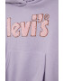 Levi's bluza copii culoarea violet cu glugă cu imprimeu - Pled.ro