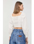 Levi's bluza din bumbac femei culoarea alb neted - Pled.ro