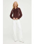 Levi's bluza Gold Tab femei culoarea bordo cu imprimeu - Pled.ro