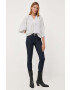 Levi's camasa din bumbac femei culoarea alb cu guler stand-up regular - Pled.ro