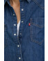 Levi's camasa jeans femei cu guler clasic relaxed - Pled.ro