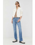 Levi's geaca jeans femei culoarea alb de tranzitie - Pled.ro