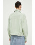 Levi's geaca jeans femei culoarea verde de tranzitie oversize - Pled.ro