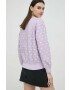 Levi's hanorac de bumbac femei culoarea violet modelator - Pled.ro